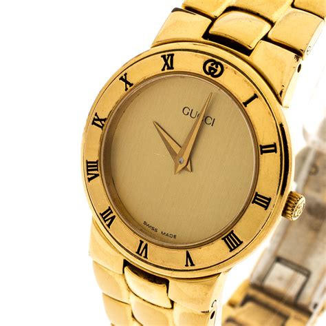 gucci watch gold price|Gucci gold watches for women.